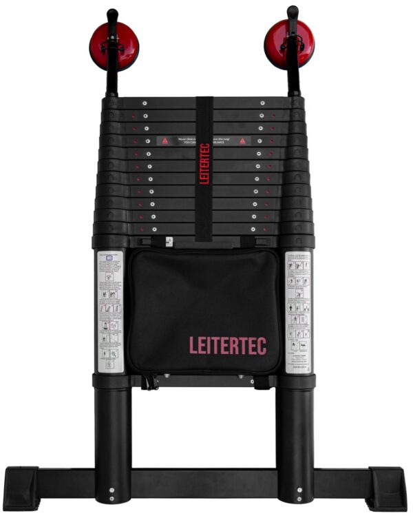 3.8 m telescopic ladder incl. Leitertec system